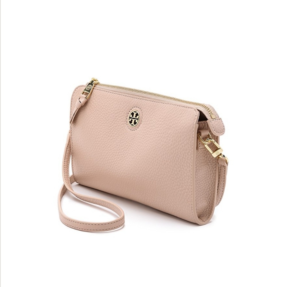 Tory Burch Robinson crossbody wallet.